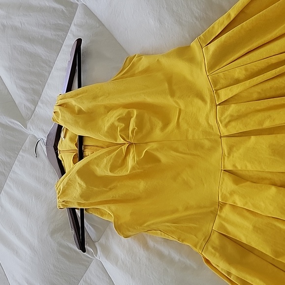 Belle Paque Lemon Yellow Dress - L - Picture 6 of 8